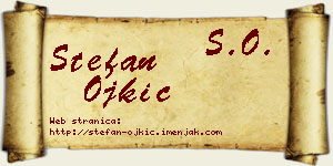 Stefan Ojkić vizit kartica